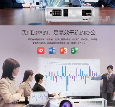 投迪清TDQ-90 LED智能家用商務教學投影機